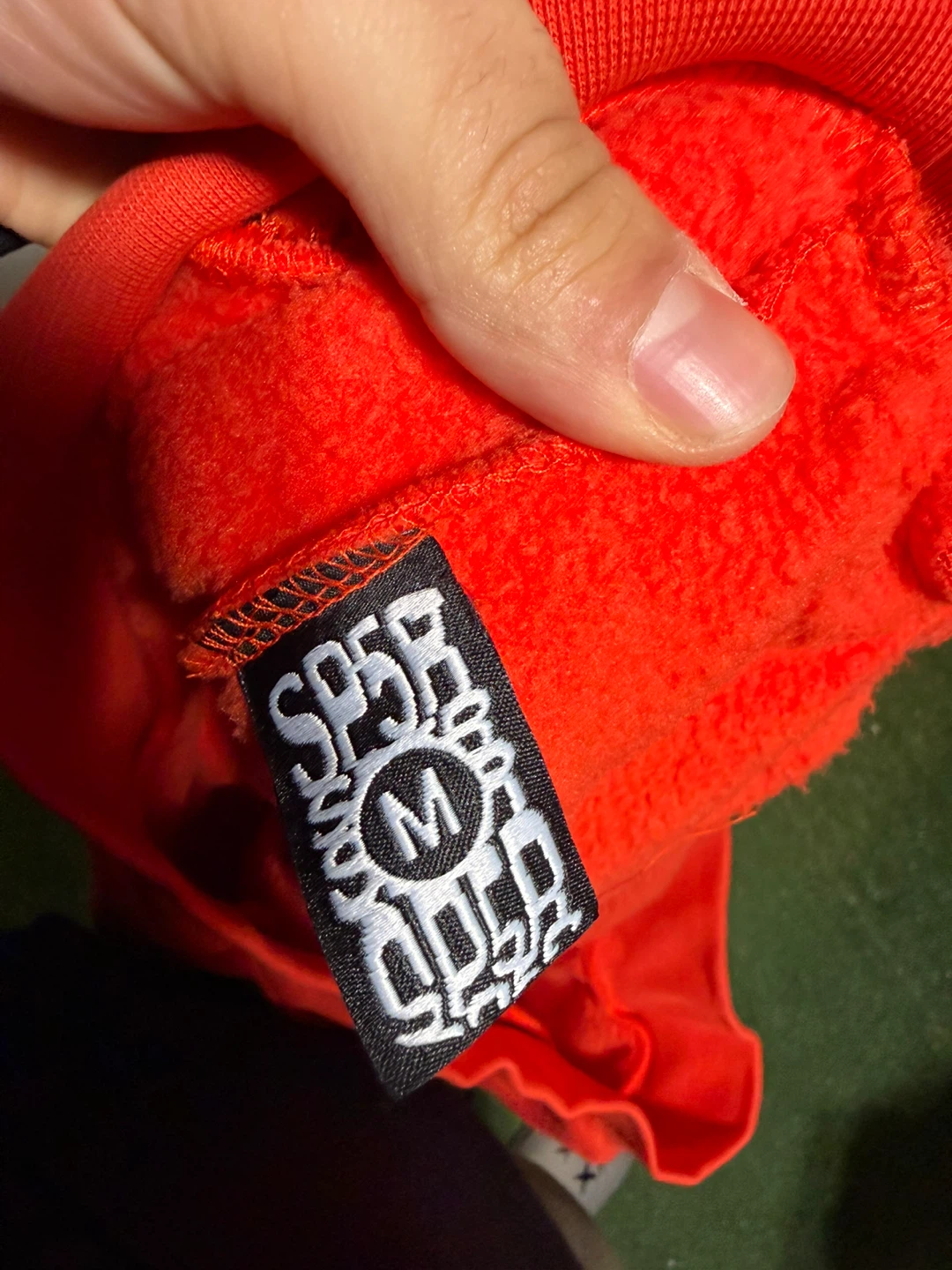 Dark orange Sp5der Hoodie - photo 2