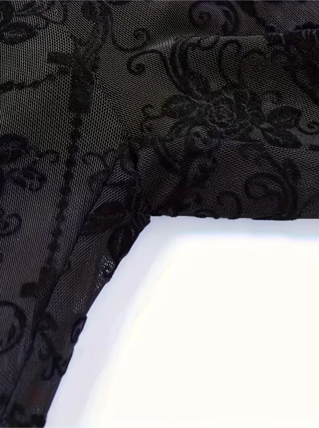 Black lace flare pants - photo 4