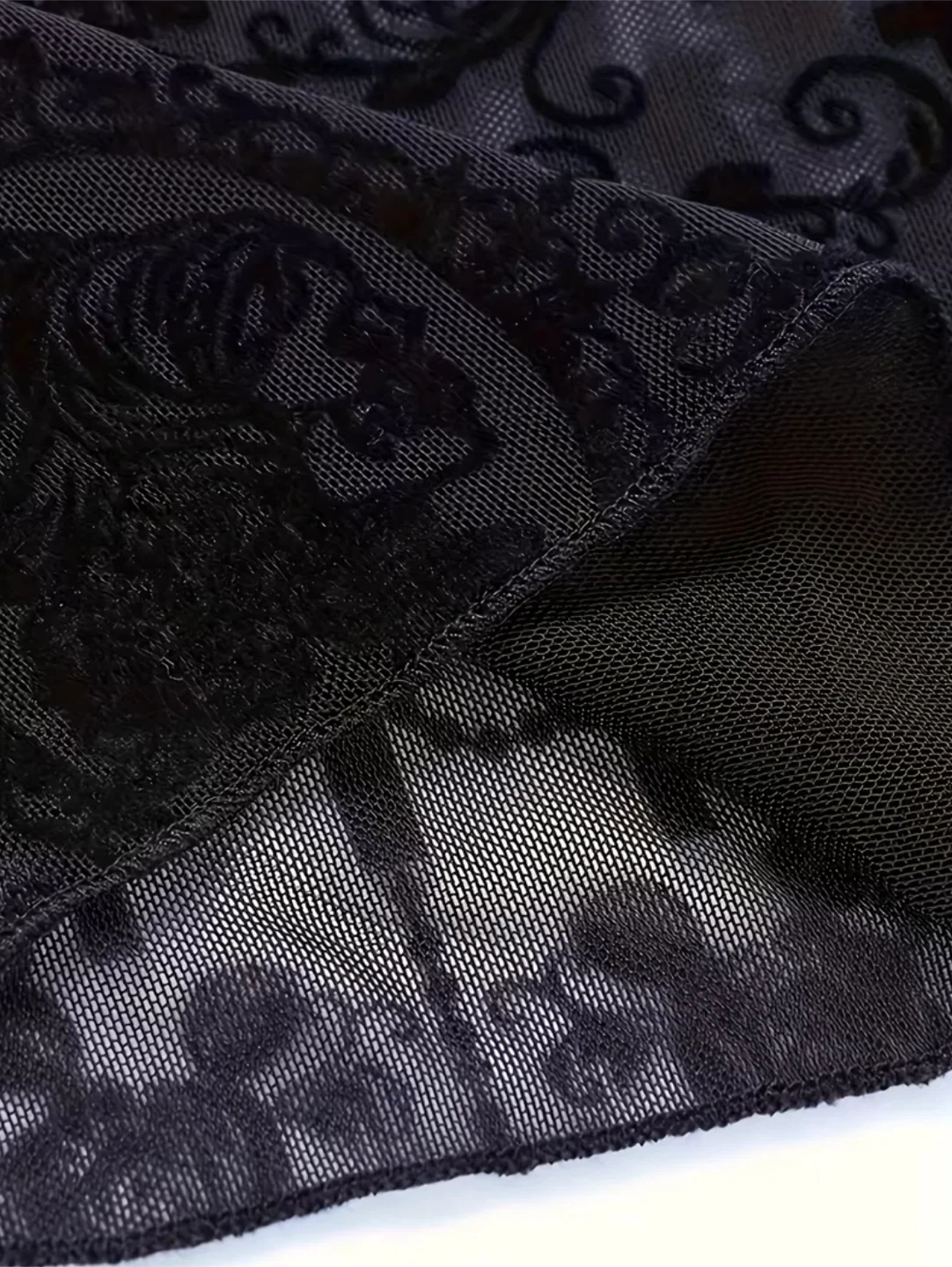 Black lace flare pants - photo 5