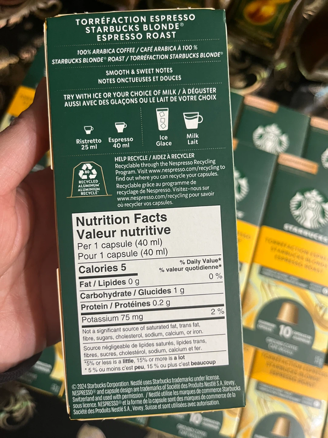 Starbucks Torréfaction Blonde Espresso Roast Coffee Capsules - photo 2