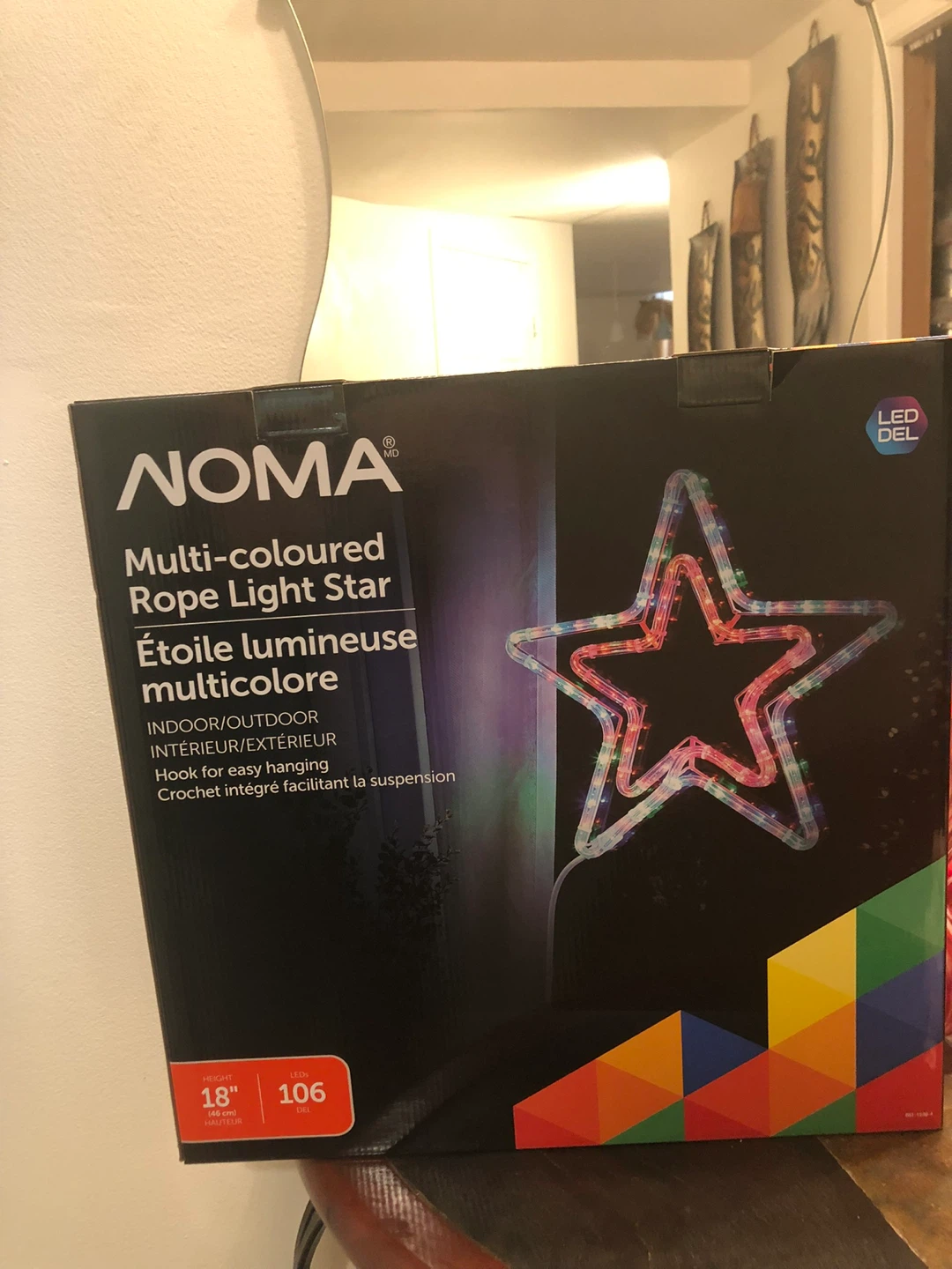 NOMA Multi-coloured Rope Light Star
