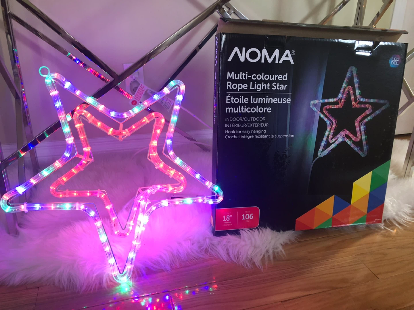 NOMA Multi-coloured Rope Light Star - photo 3