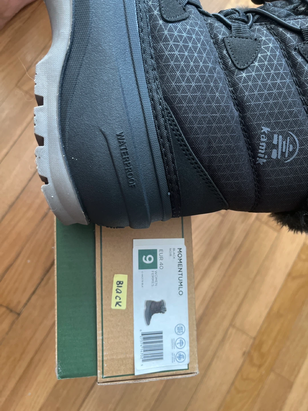 Kamik  Women's Waterproof Winter Boots Black  Size 9 - photo 2