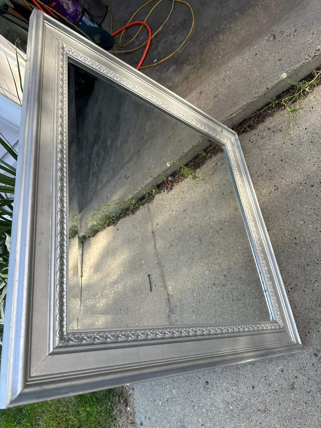 Silver Ornate Framed Mirror