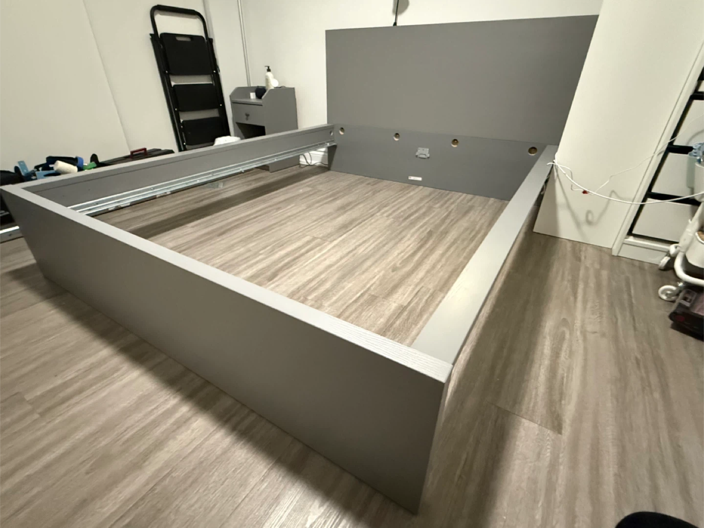 MALM Queen Bed frame & Night Table