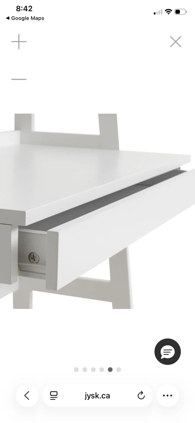 White Office Desk - photo 3