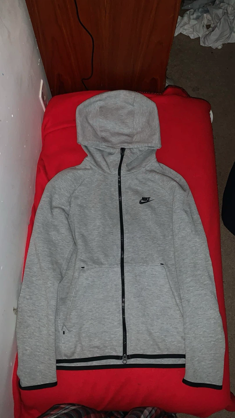 Grey Nike Tech Fleece Full Zip Hoodie
