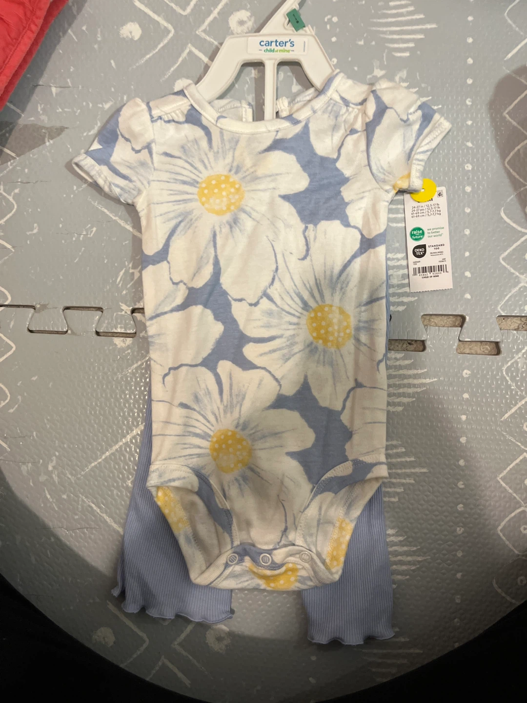 Carter's Baby Girls Floral Bodysuit and Pants Set