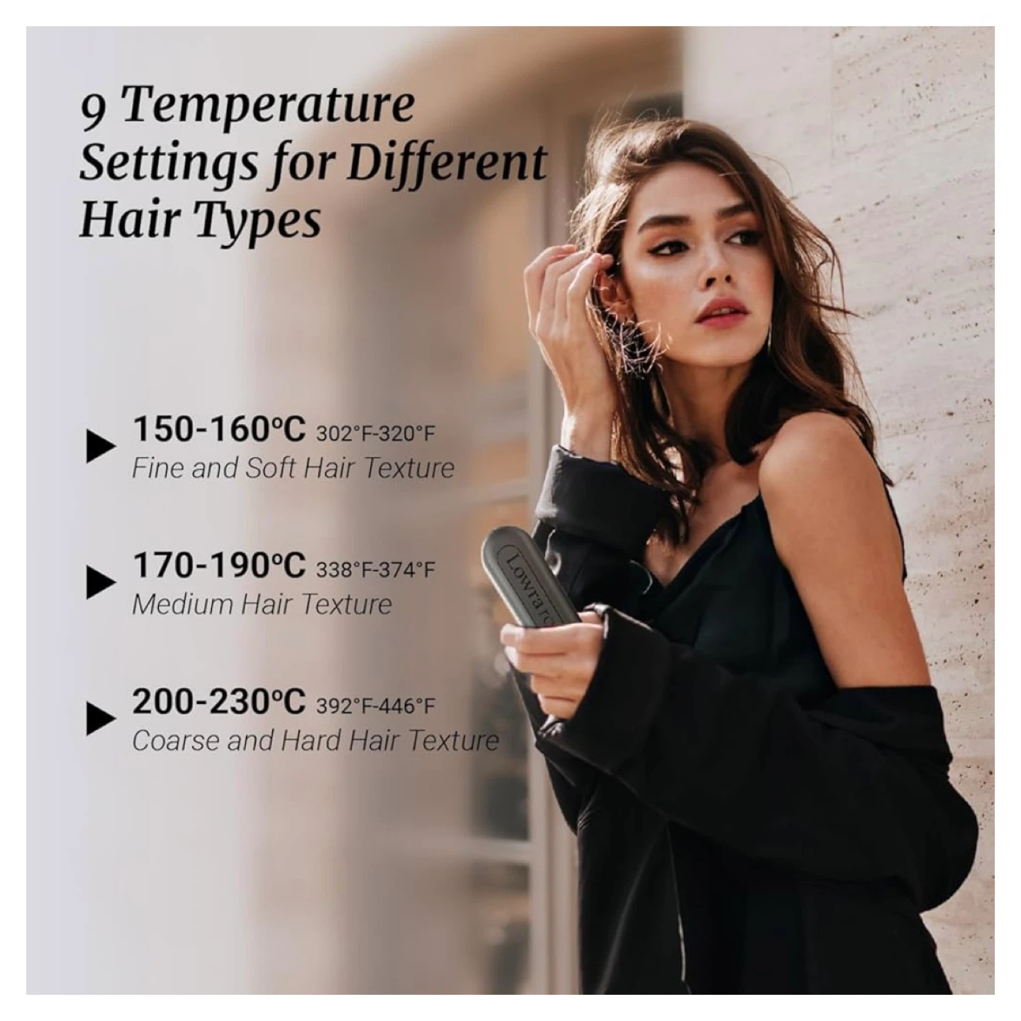 LOWRA ROUGE Cordless 2-in-1 Hair Straightener Brush - photo 4