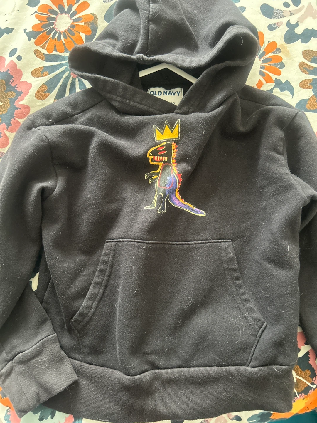 Old Navy Black Dinosaur Hoodie