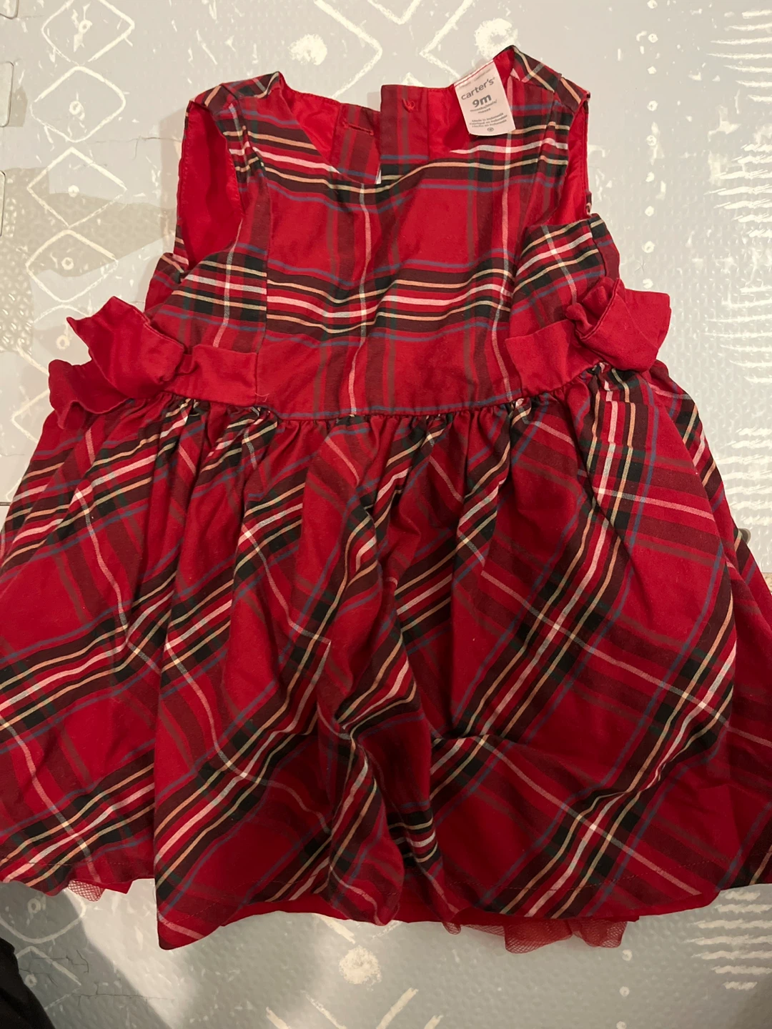 Carter's Plaid Dress - 9M