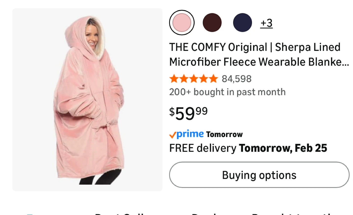 The Comfy Wearable Blanket Hoodie - Pink - photo 2