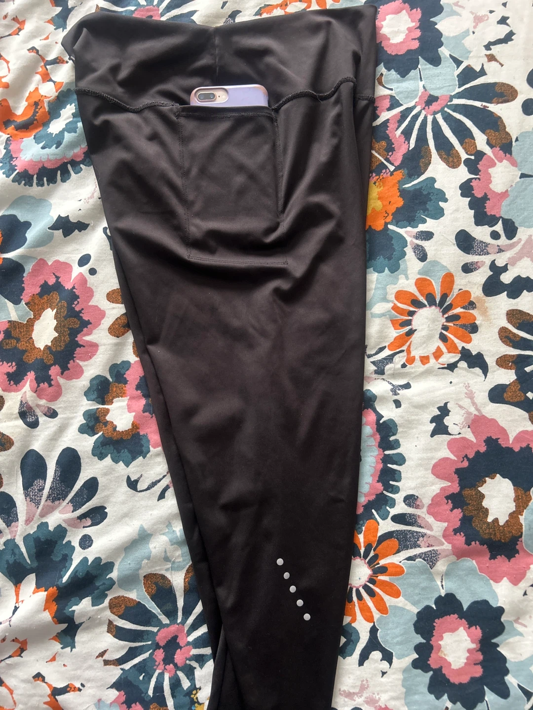 Diadora Women's Black Running Leggings with Pockets - photo 2