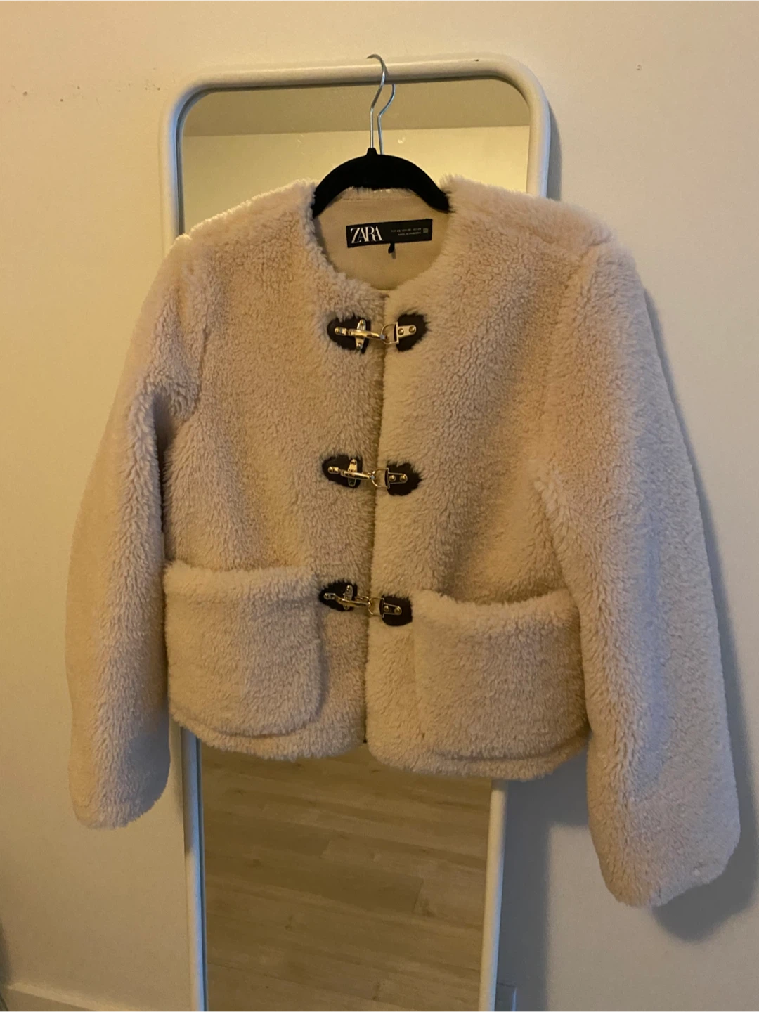 ZARA Cream Fleece Jacket