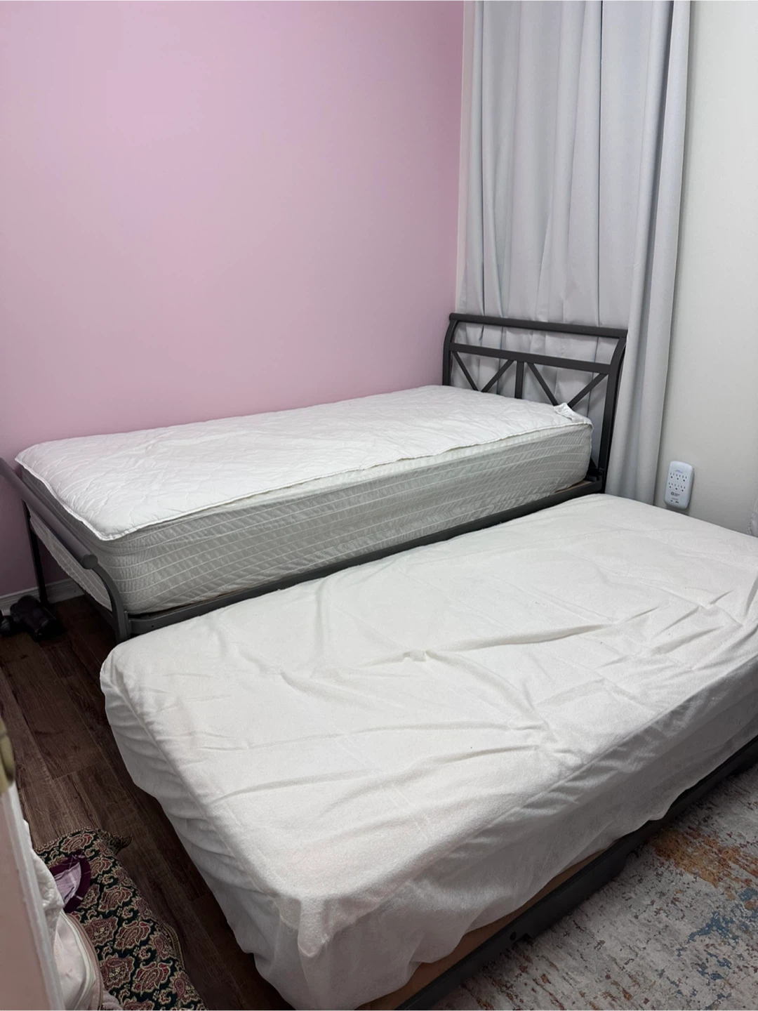 Twin Size Metal Daybed with Trundle - photo 2