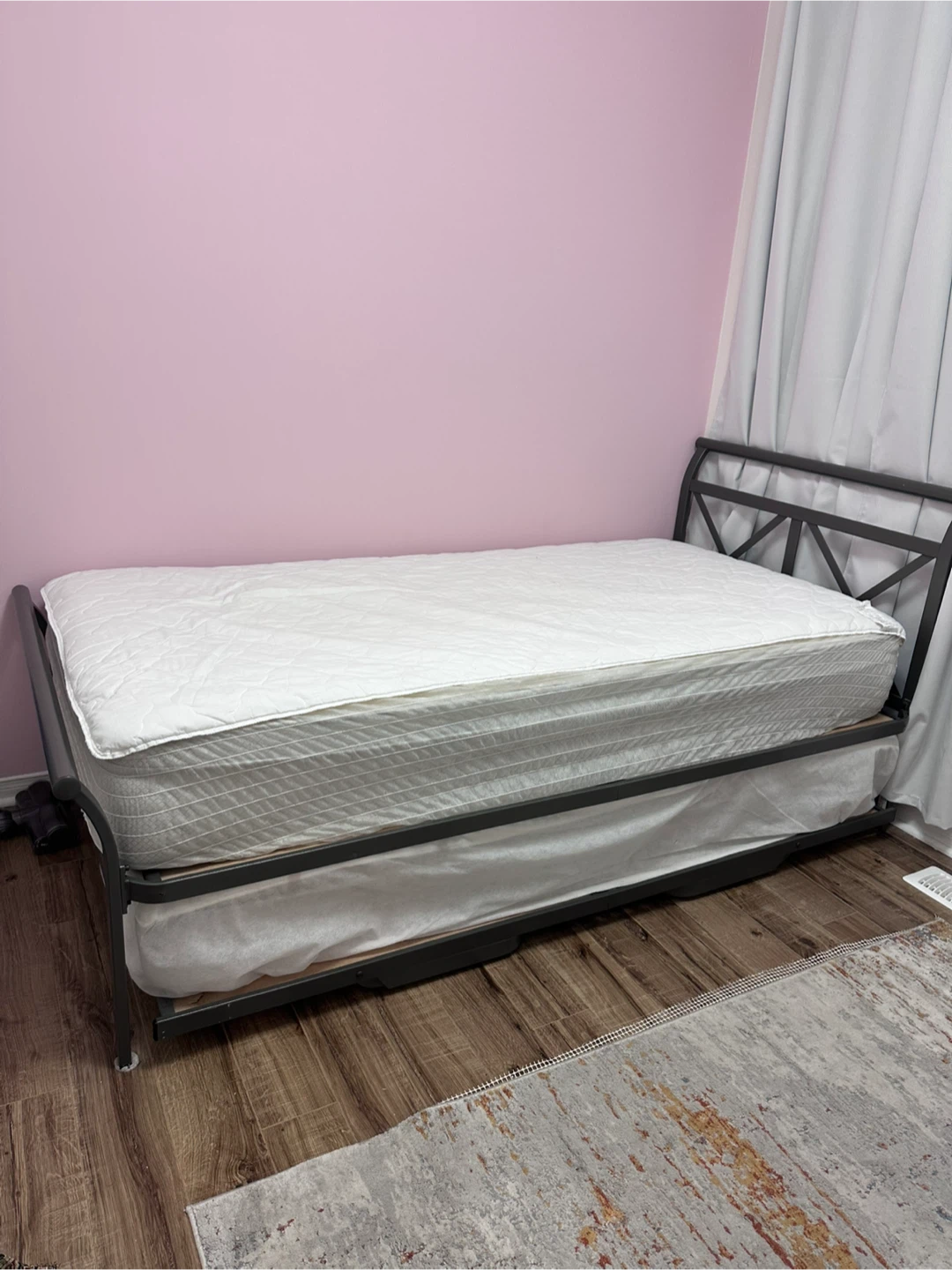 Twin Size Metal Daybed with Trundle - photo 3