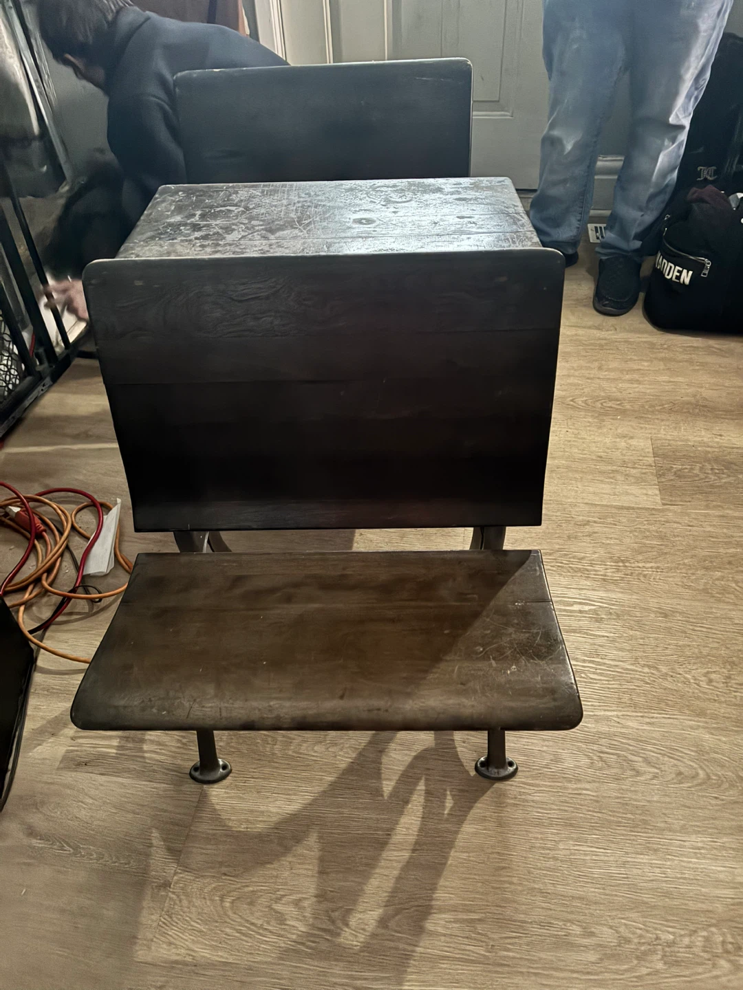 Antique school desk .. 1900 - photo 4