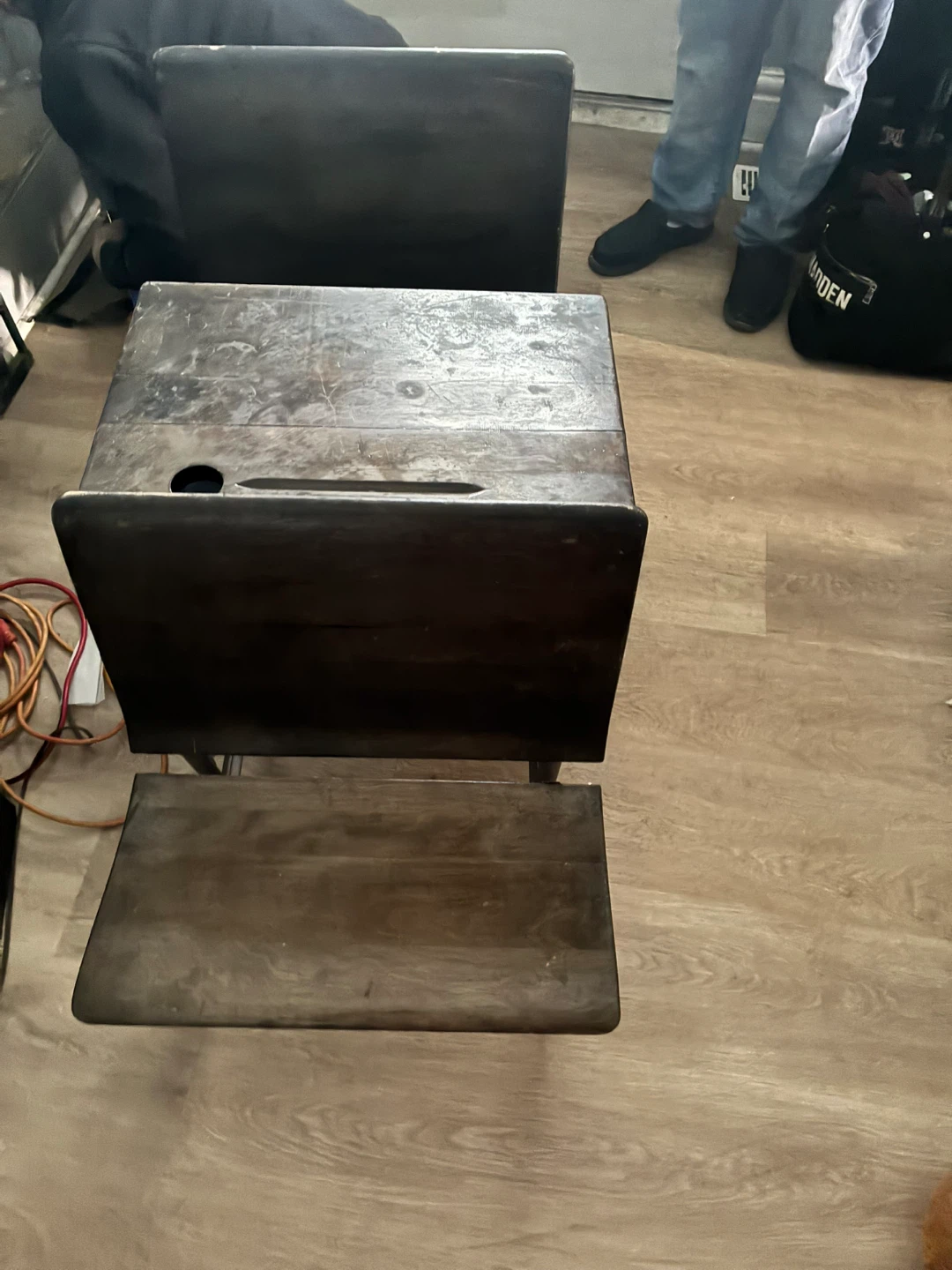 Antique school desk .. 1900 - photo 3