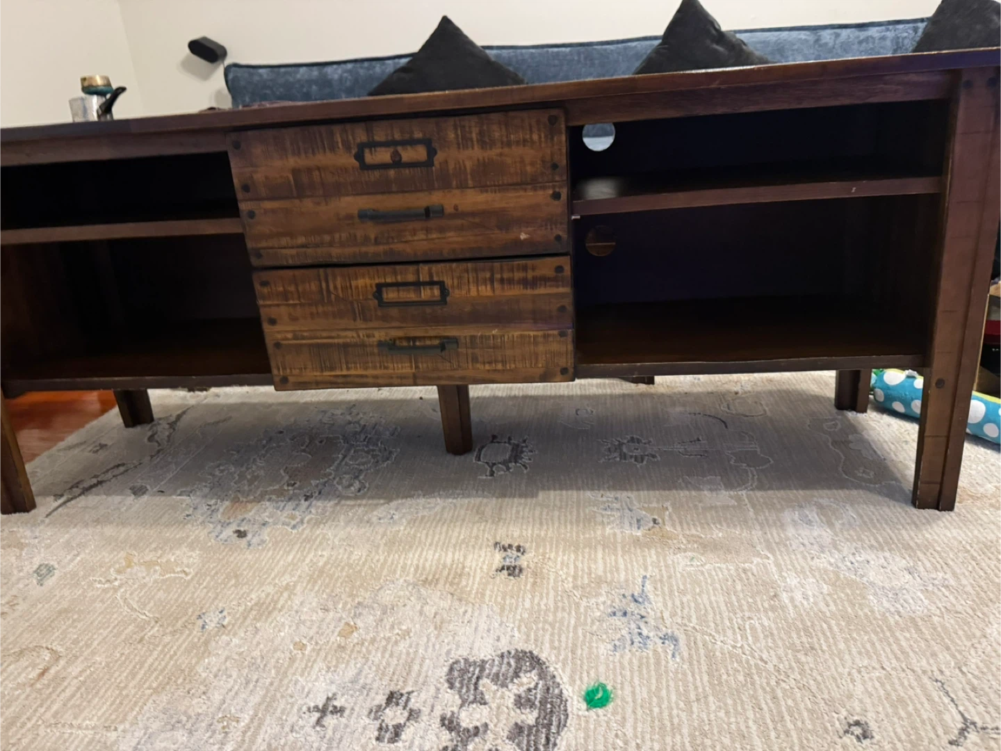 Wooden Coffee Table and End Table Set - photo 5