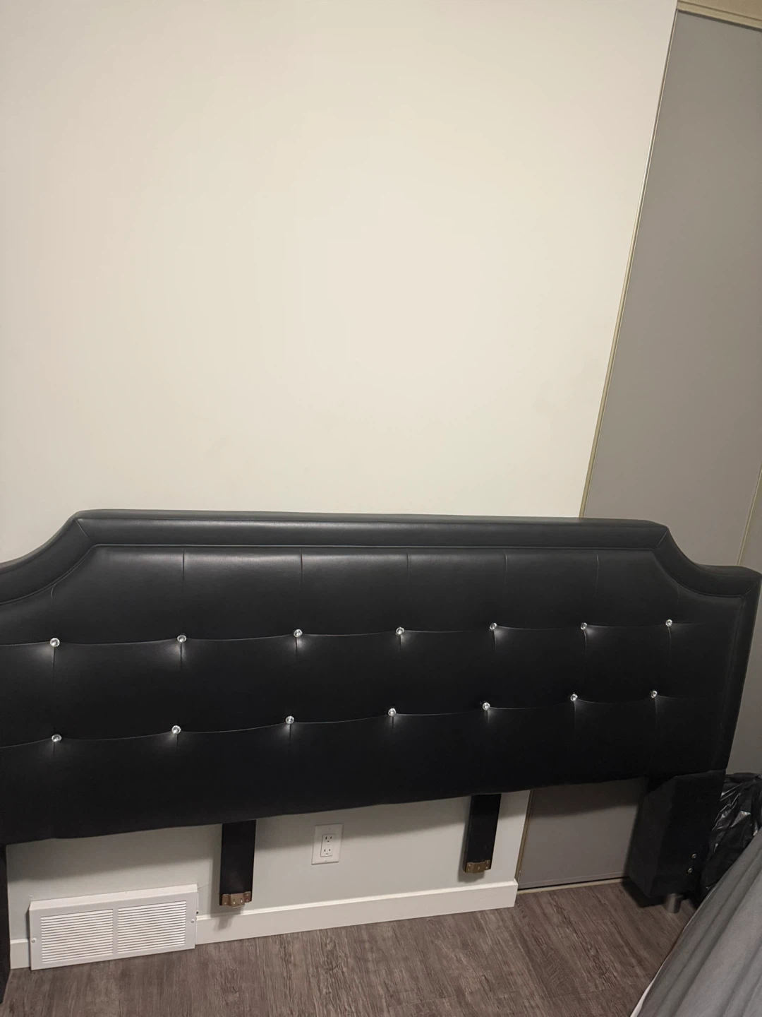 Black Tufted Headboard