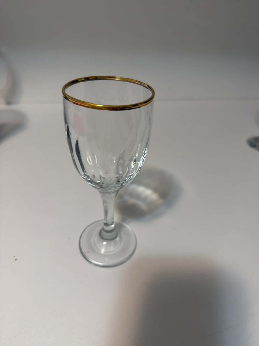 Set of 4 Vintage Gold Rim Liqueur Glasses - photo 2