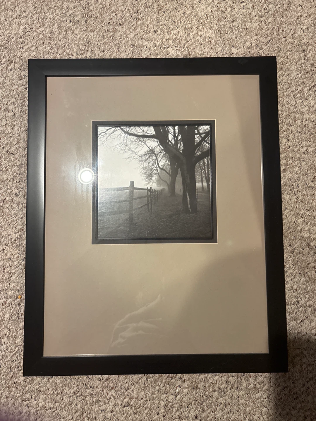 Framed Black and White Landscape Art