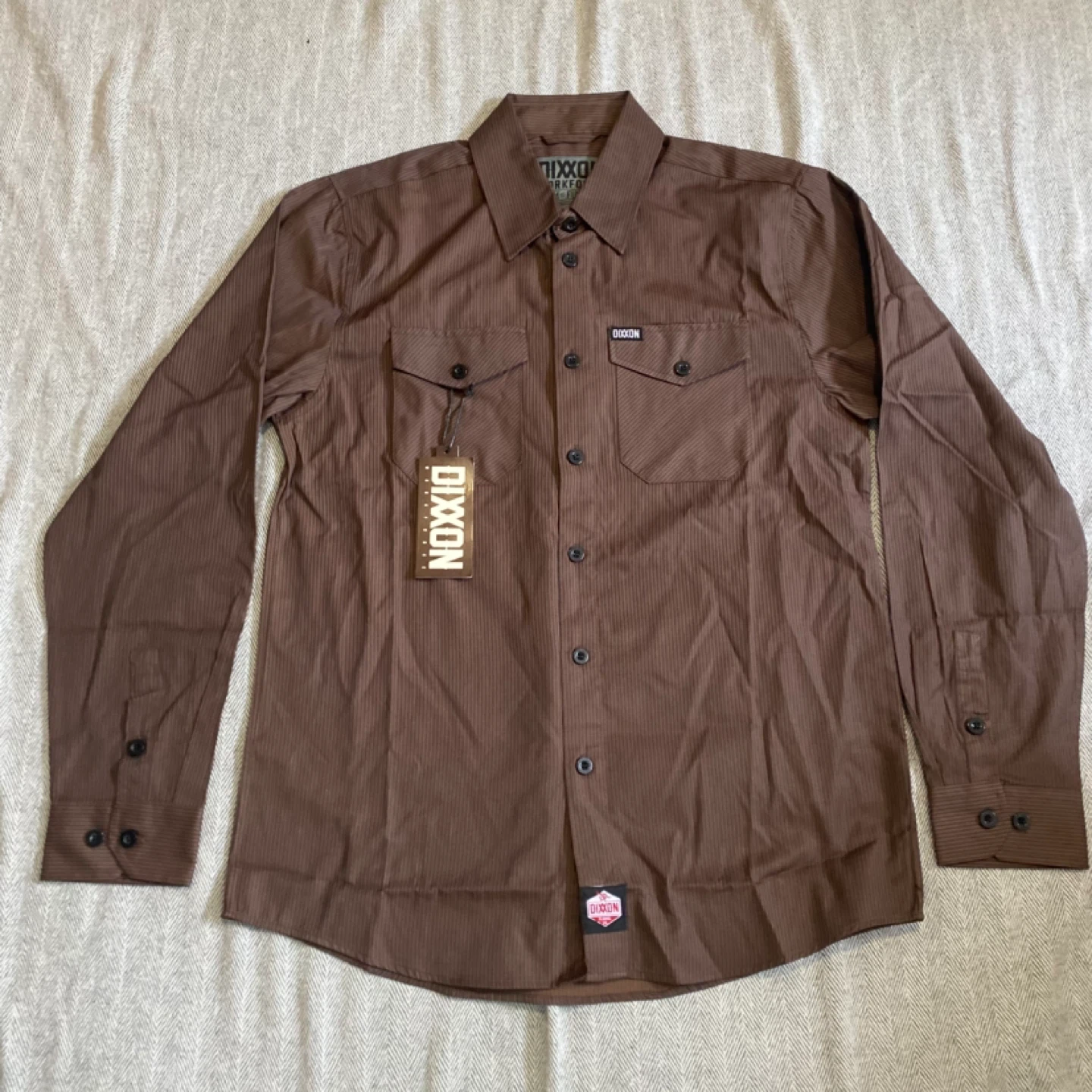 NWT DIXXON WORKFORCE Long Sleeve Button Up Shirt - Size M