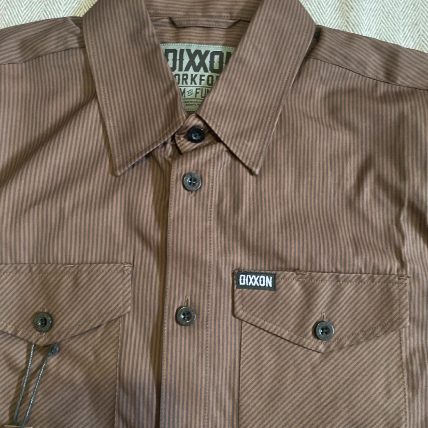 NWT DIXXON WORKFORCE Long Sleeve Button Up Shirt - Size M - photo 4