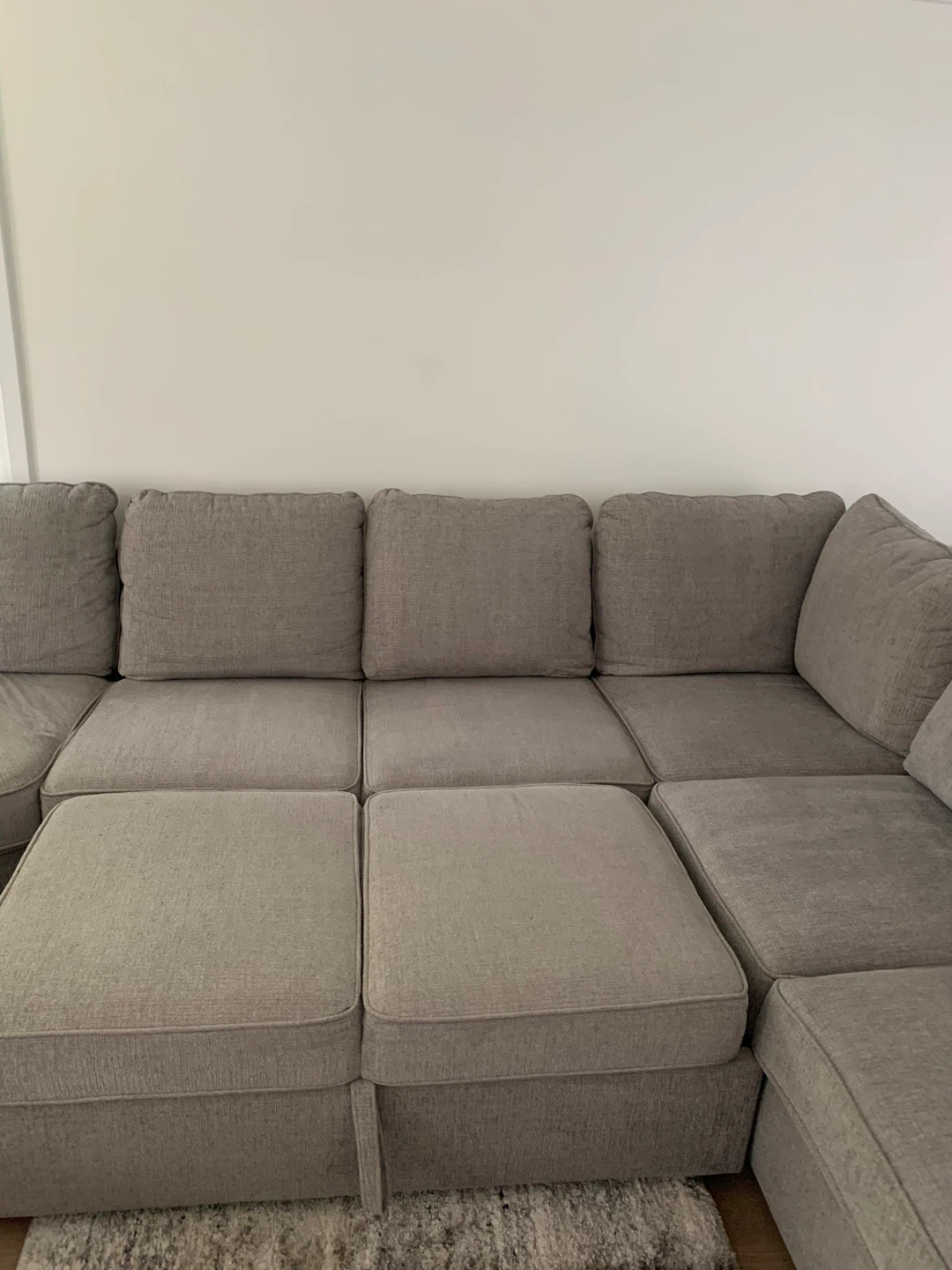 High end Grey Sectional pullout Sofa - photo 3