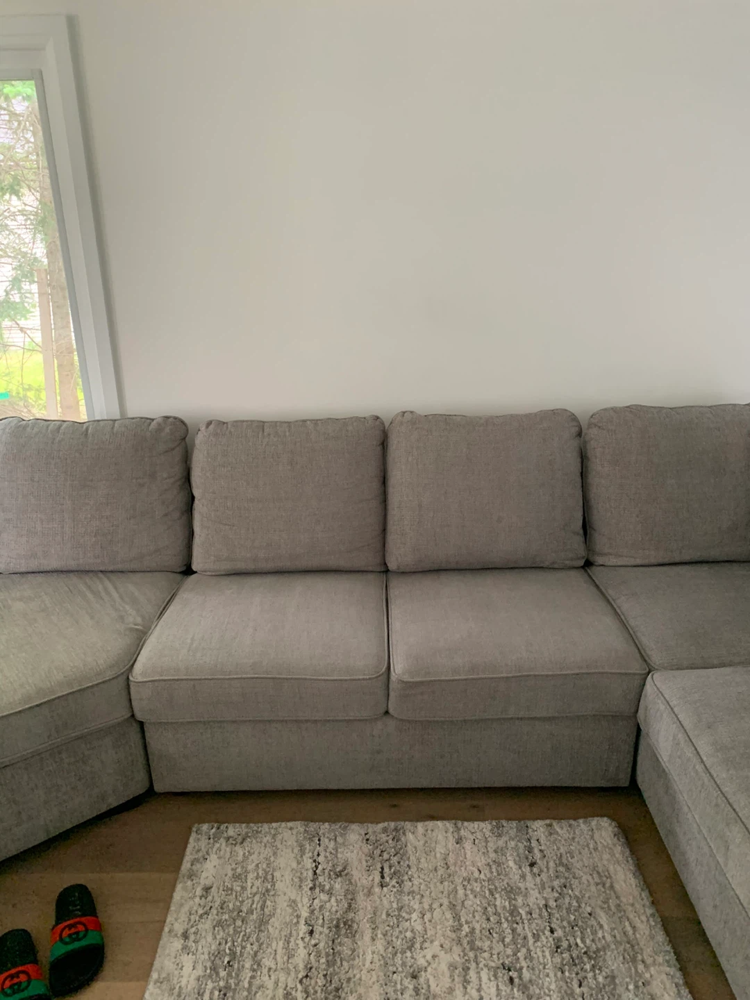 High end Grey Sectional pullout Sofa - photo 2