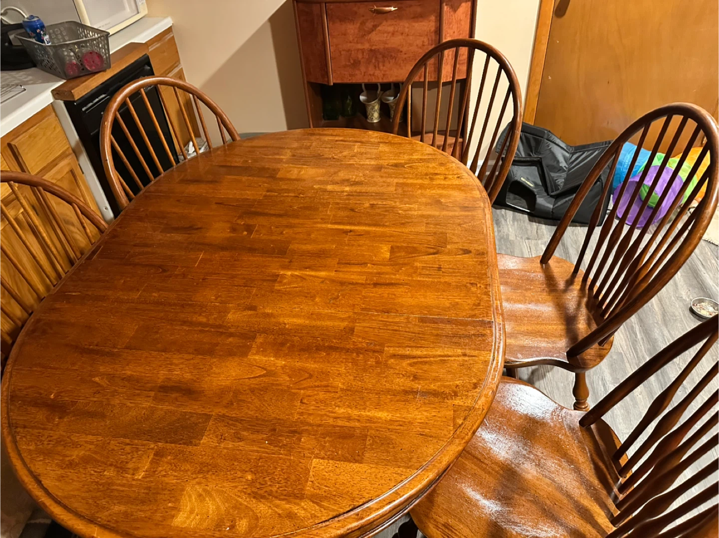 Wooden Dining Table and Chairs Set