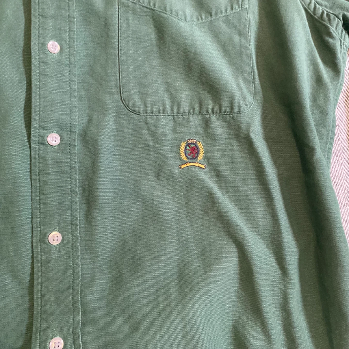 Vintage Tommy Hilfiger Button-Up Shirt - Green - photo 2