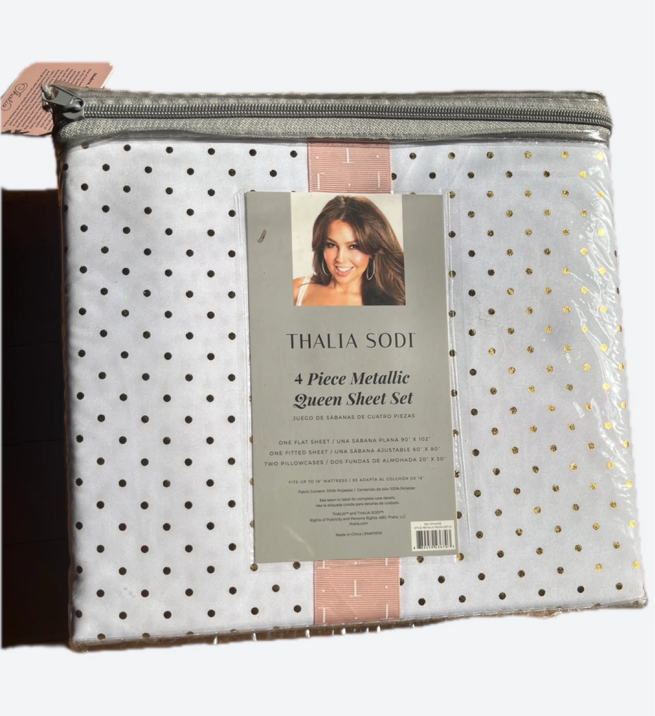 Thalia Sodi 4 Piece Metallic Queen Sheet Set - photo 2