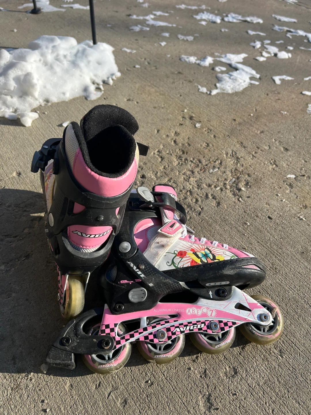 AVIGO Pink Butterfly Inline Skates - photo 4