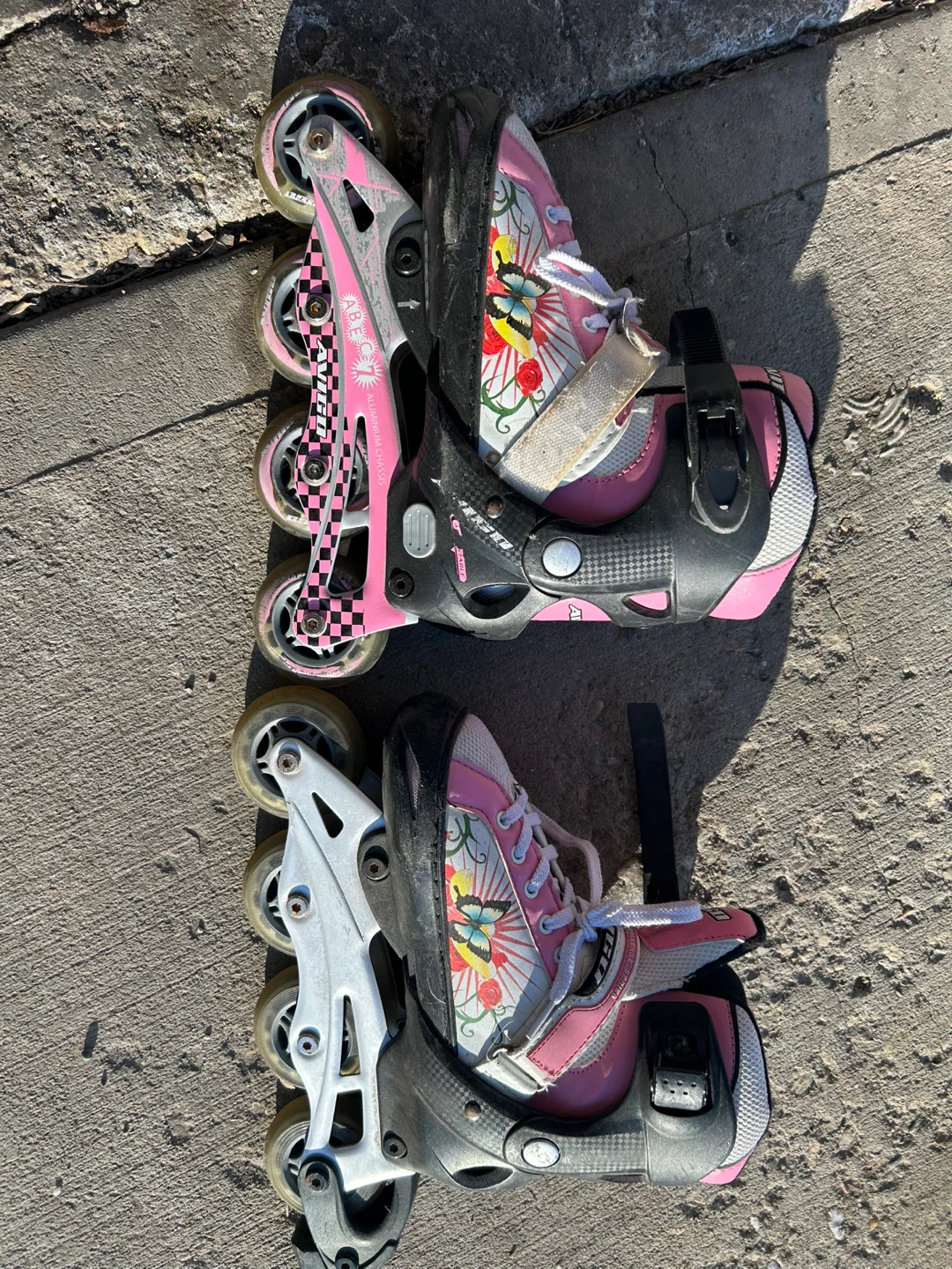 AVIGO Pink Butterfly Inline Skates - photo 2