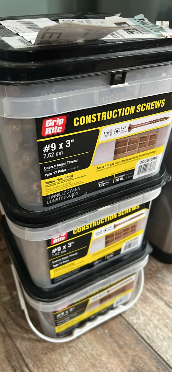 Grip-Rite #9 x 3" Construction Screws - 722 pcs - photo 2
