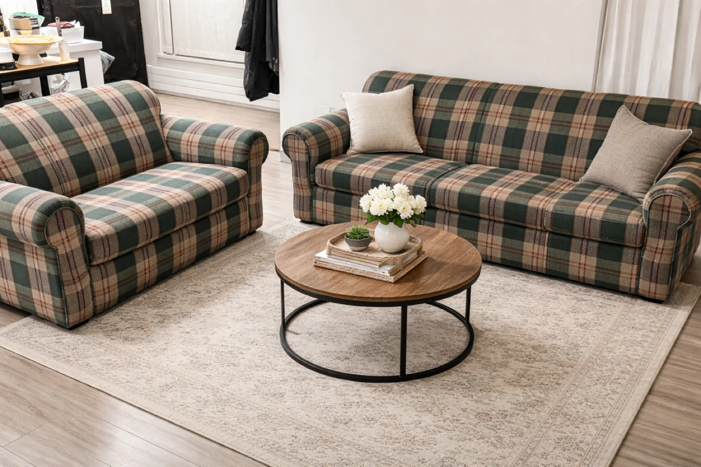 2piece Vintage Sofa Set for 100$