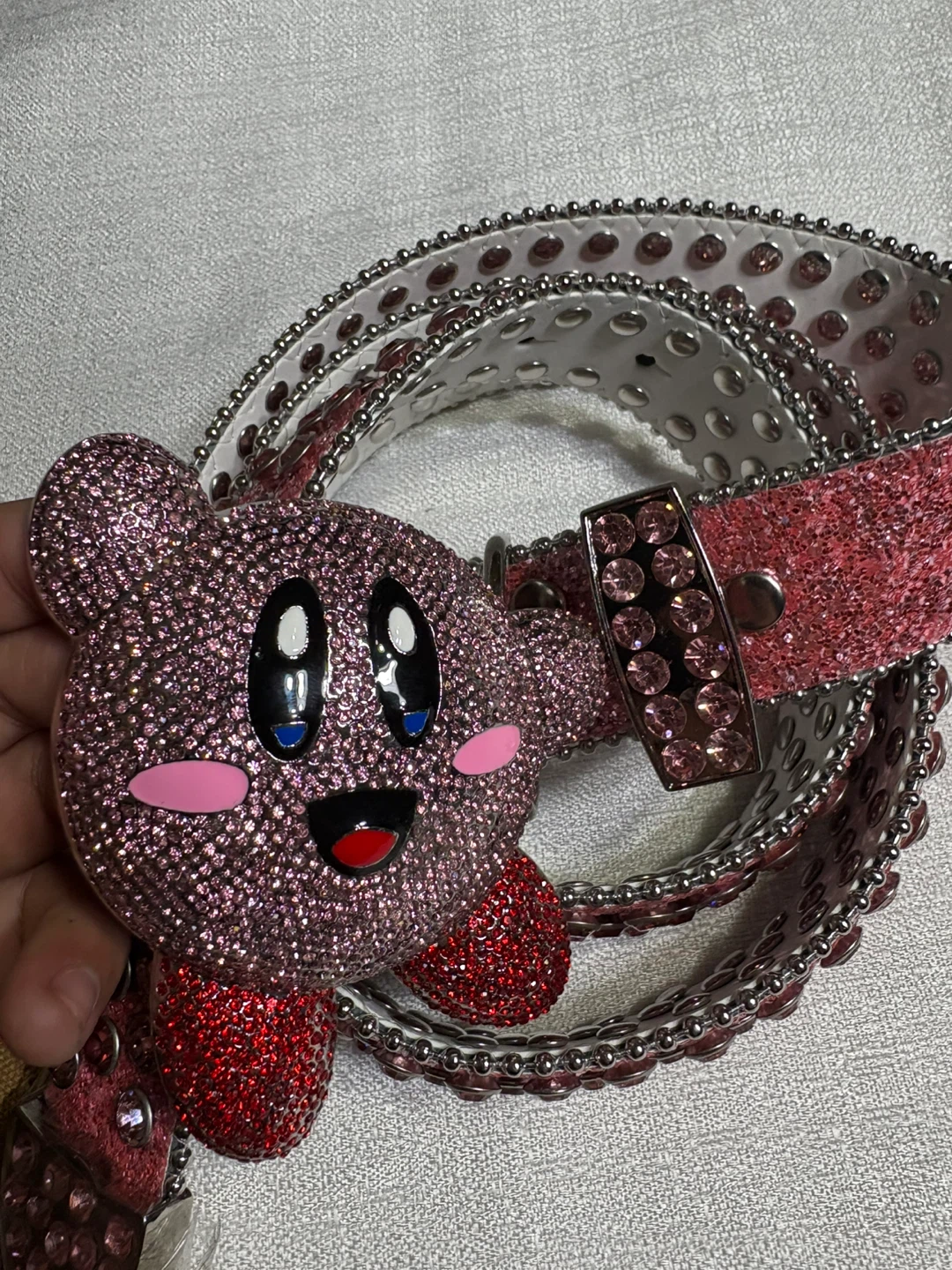 Stolen Arts Pink Rhinestone Kirby Belt - photo 5