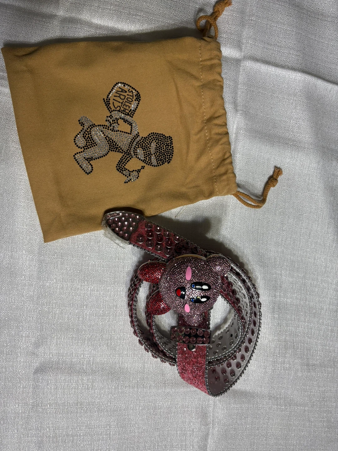Stolen Arts Pink Rhinestone Kirby Belt - photo 4