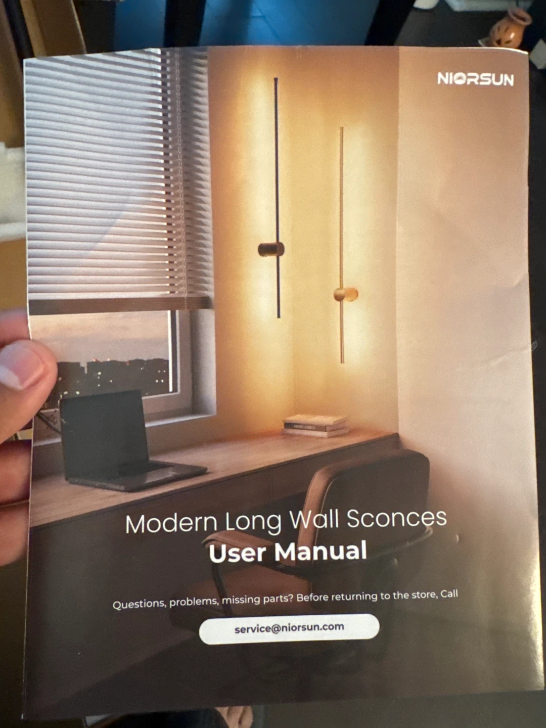 Wall lights Modern Long Wall Sconces - 2 Pack - photo 5
