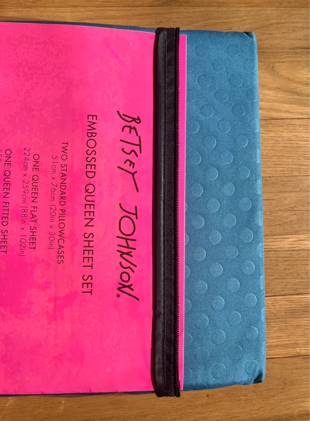 Betsey Johnson Embossed Queen Blue Set - photo 3