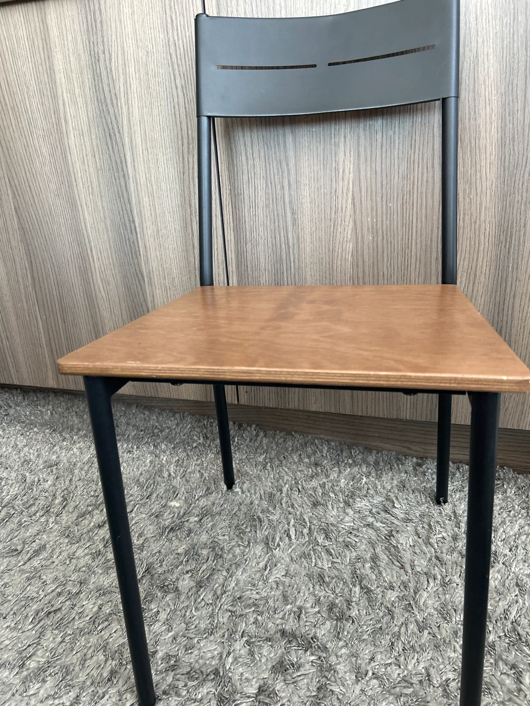 Grey Padded Seat Dining Chair - photo 2