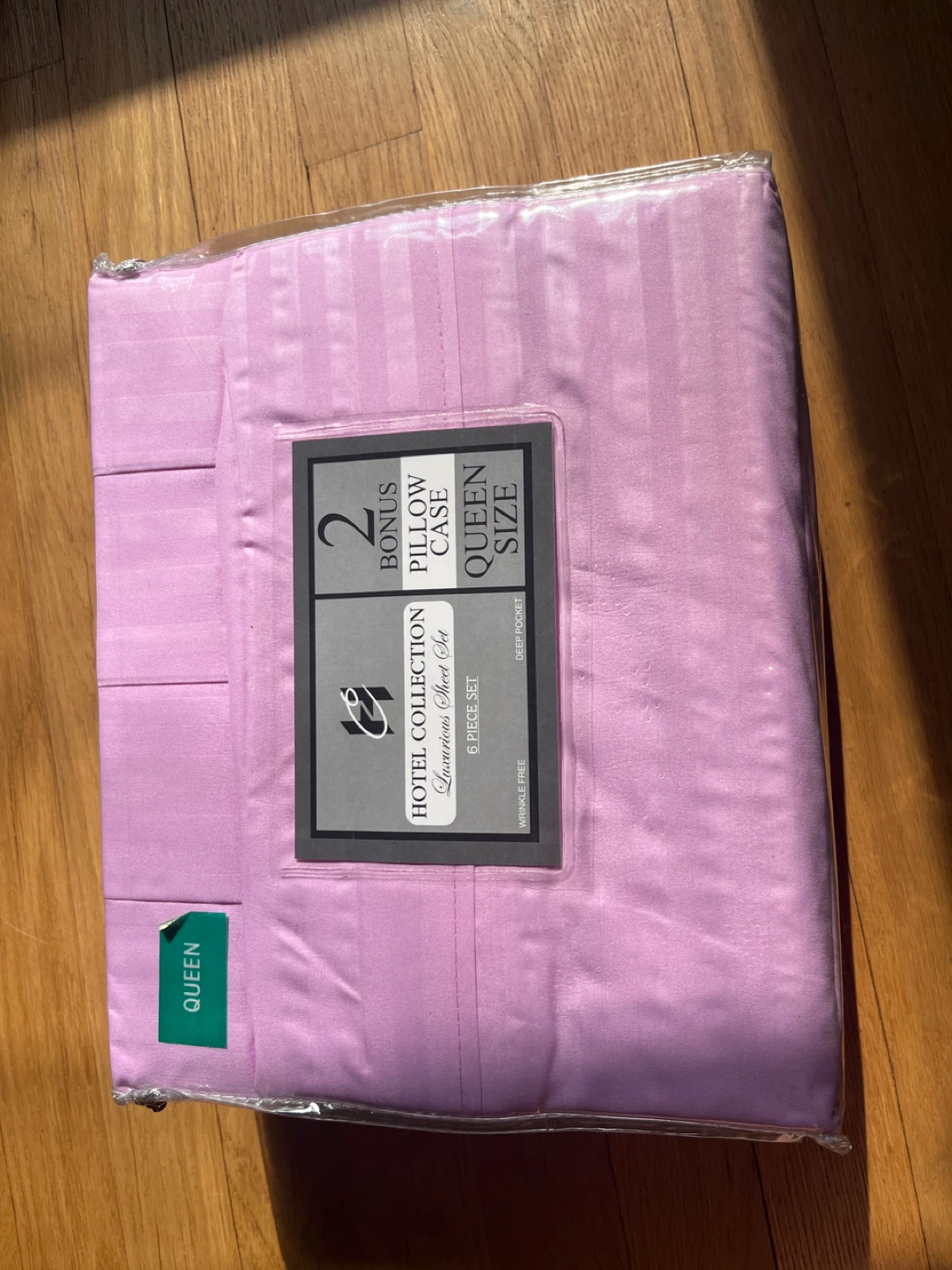 Hotel Collection Queen Pink Sheet Set