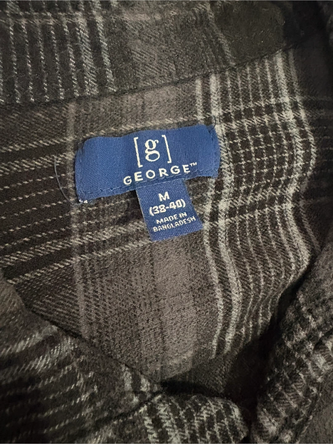 Grey Plaid Flannel - Medium - photo 2