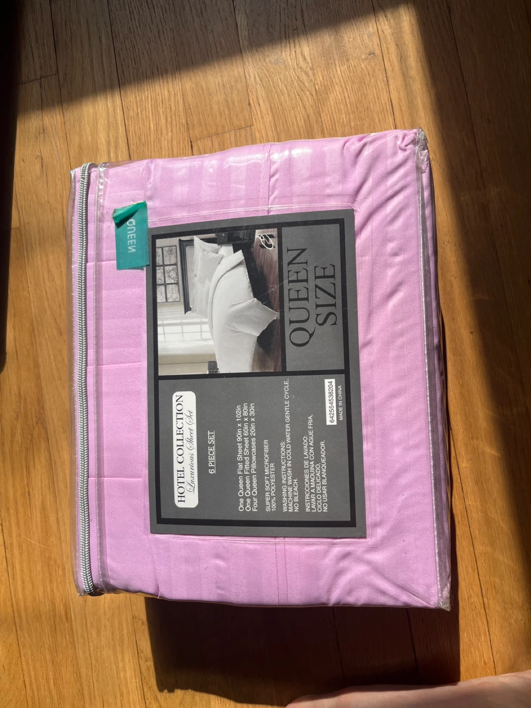 Hotel Collection Queen Pink Sheet Set - photo 2