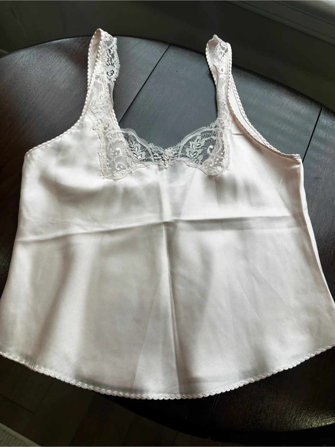 Vintage DILLON-BLANC Camisole with Lace Trim - photo 3