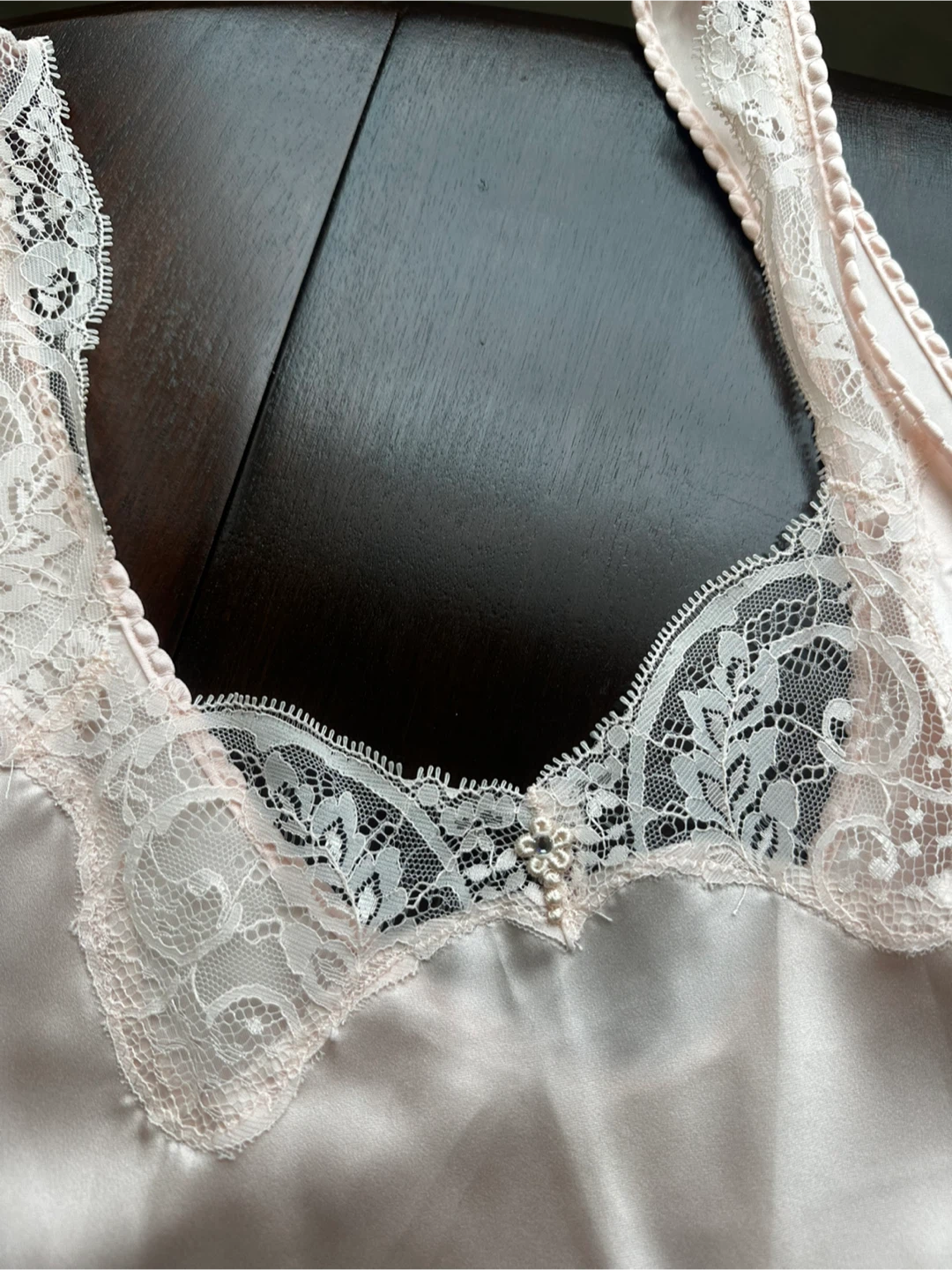 Vintage DILLON-BLANC Camisole with Lace Trim - photo 2
