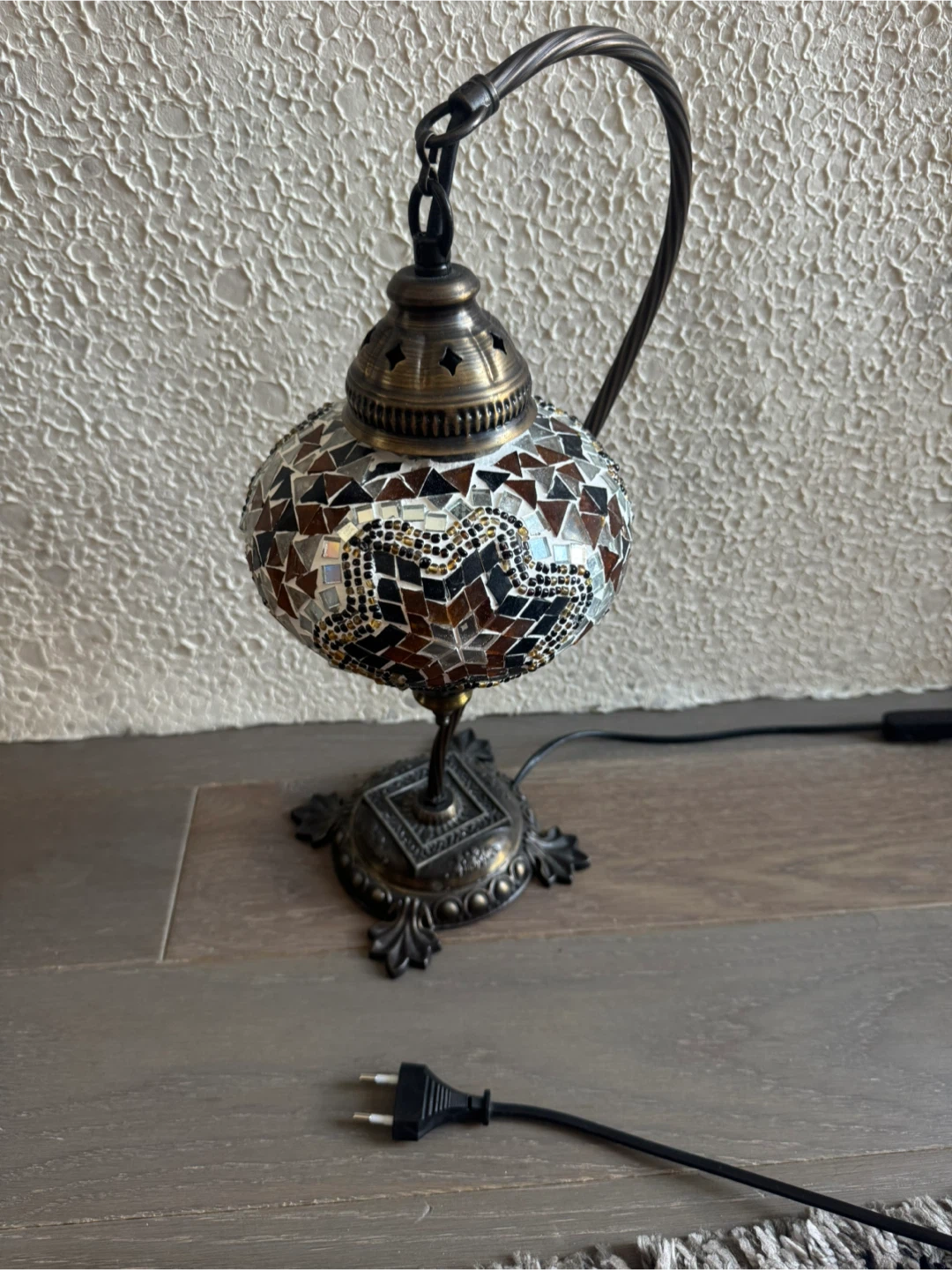 Pair Turkish Mosaic Table Lamps - photo 2