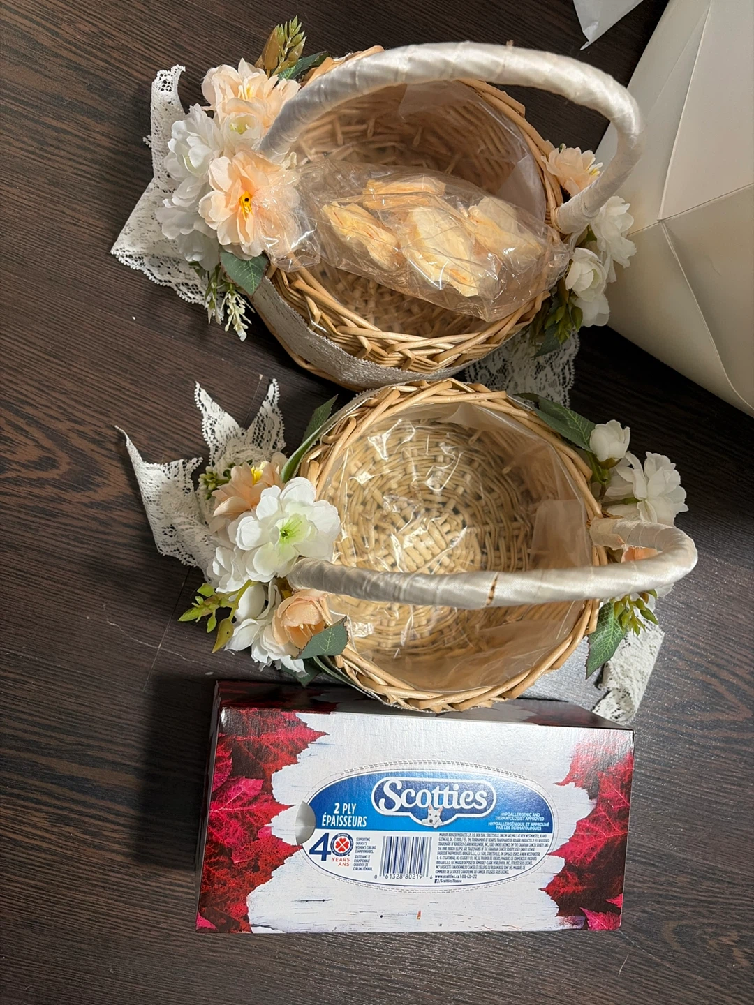 Set of 2 Flower Girl Baskets (Free: new petals!) - photo 5