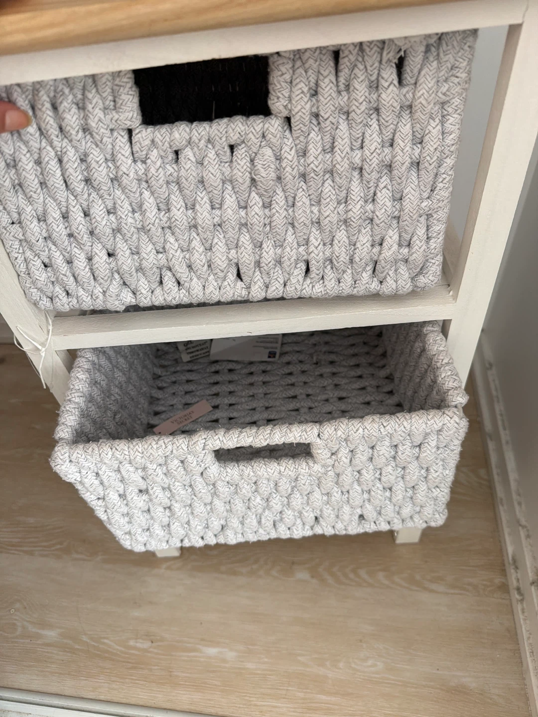 3-Drawer Storage Unit with Woven Baskets - photo 3